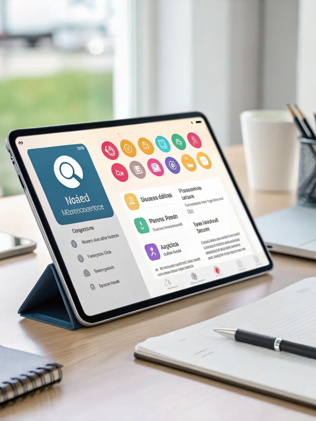A visual representation of the AcompanhAI app's communication interface, showcasing seamless messaging and shared reports between family members and caregivers.